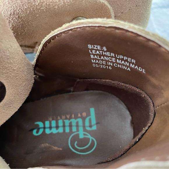 Women’s Plume Suede Ankle Tan Boots Size 6 New - Picture 5 of 5